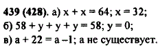 Угадайте корни уравнения: а) x + x = 64; б) 58 + y + y..., Задача 10279, Математика