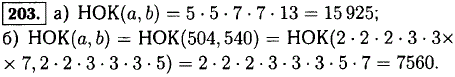 Найдите наименьшее общее кратное чисел а и b, если a=5·5·7·13,..., Задача 11892, Математика