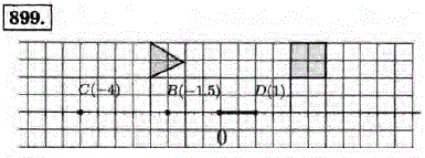 Треугольный флажок находится в точке с координатой -2, а прямоугольный в точке с координатой + 2. Отметьте и обозначьте начало ..., Задача 12604, Математика