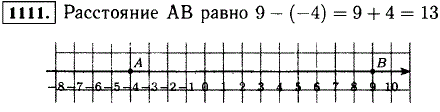 Отметьте на координатной прямой точки А(-4) и В(9). Найдите расстояни..., Задача 12816, Математика