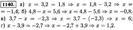 Решите уравнение x + 3,2 = 1,8; 4,8 - x = 5,6; 3,7..., Задача 12847, Математика
