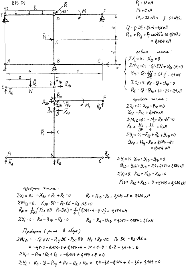 Яблонский задание С4..., Задача 14112, Теоретическая механика
