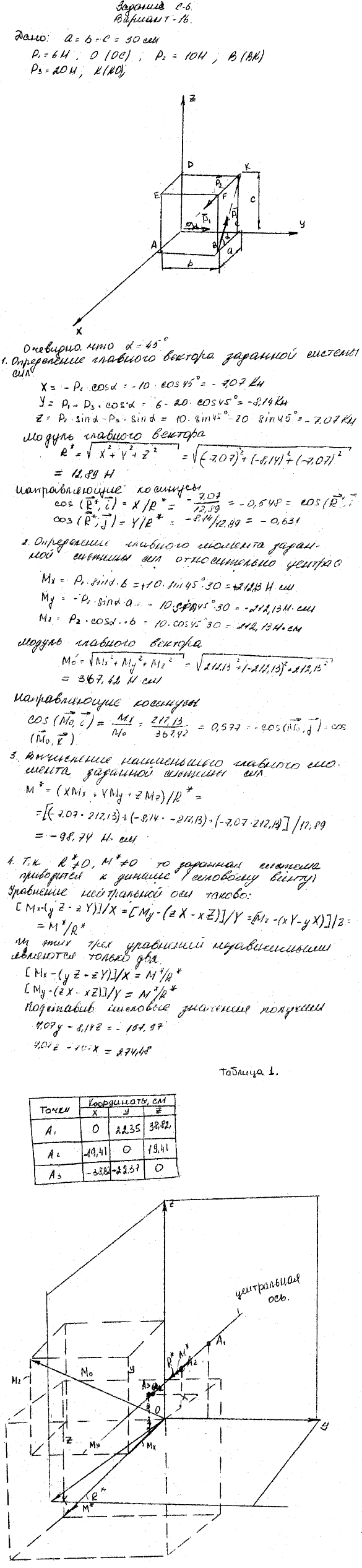 Яблонский задание С6..., Задача 14178, Теоретическая механика