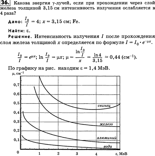 Какова энергия гамма-лучей, если при прохождении через слой железа толщиной 3,15 см ин..., Задача 18338, Физика