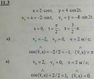 Точка описывает фигуру Лиссажу согласно уравнениям x = 2 cos t, y = 4 cos 2t (x, y — в сантиметрах, t — в секундах). Определить вел..., Задача 2941, Теоретическая механика