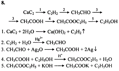 Напишите уравнения реакций, с помощью которых можно осуществить следующие превращения: карбид кальция - ацетилен - уксусн..., Задача 7630, Химия