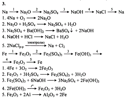 Составьте генетические ряды натрия и железа. Запишите уравнения реакций, с помощью которых..., Задача 7687, Химия