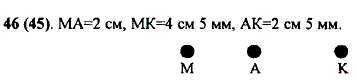 Отметьте в тетради точки М, А и К. Измерьте расстояния между точками М и A, А и ..., Задача 9886, Математика