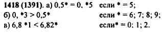 Какую цифру одну и ту же можно подставить вместо звездочки чтобы было верно: а) 0,5* = 0..., Задача 11257, Математика