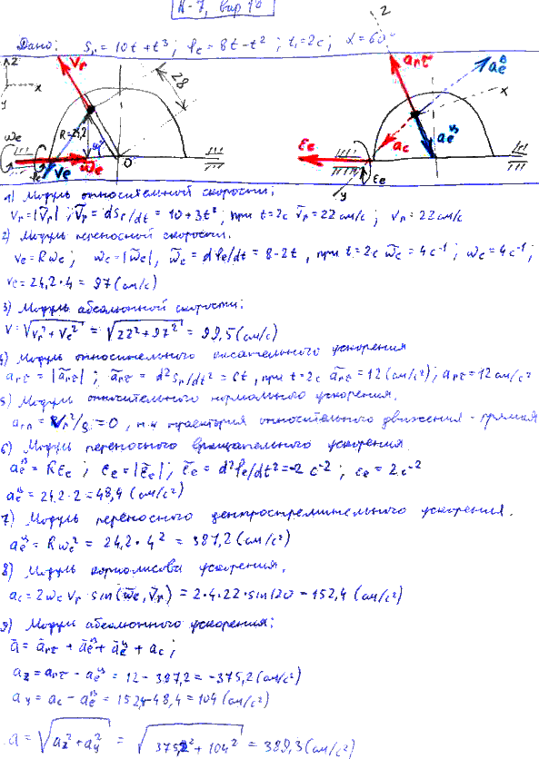 Решение задач по механике