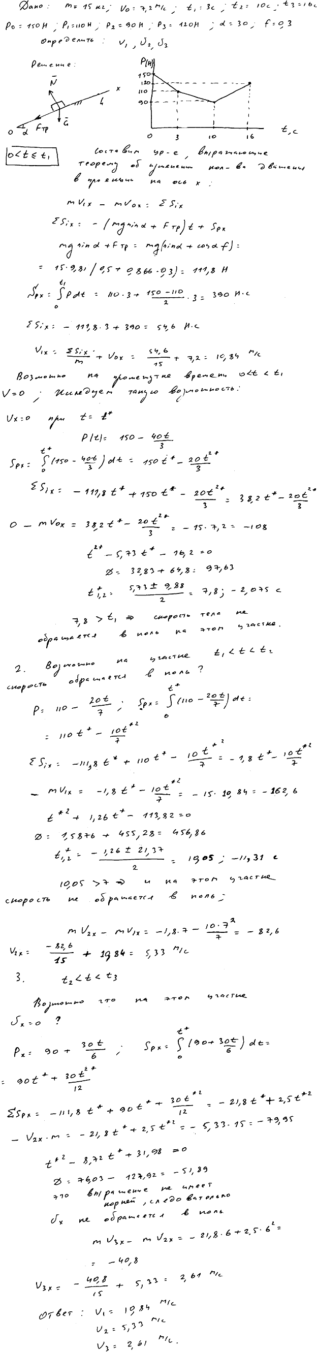 Яблонский задание Д5..., Задача 14726, Теоретическая механика