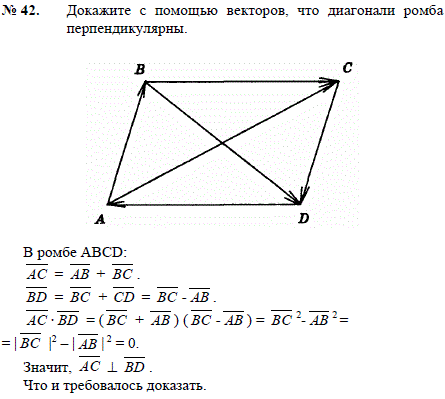 Докажите с помощью векторов, что диагонали ..., Задача 2571, Геометрия