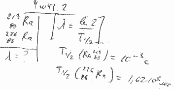 Определить постоянные распада изотопов ради..., Задача 4842, Физика